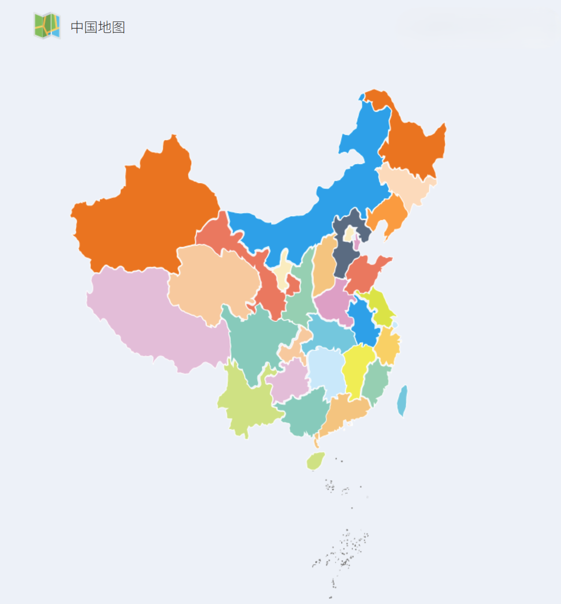 【Axure原型元件】高保真中国地图元件,免费下载